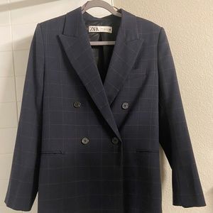 Zara Double Breasted Oversized Blazer